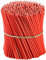 Danilovo Ritual Bienenwachs Kerzen (Rot) - Orthodoxe Kerzen für Gebet Tischdeko Hochzeit - Ungiftig, Ruß - Tropffrei, Lang, Nachhaltige Produkte, N140, Höhe: 16 cm, Ø 5 mm (50 stück)