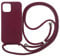 Ququcheng Kompatibel mit iPhone 11 Pro Max Hülle,Handykette Hülle Silikon Seil Necklace Handyhülle mit Kordel Tasche TPU Bumper Schutzhülle für iPhone 11 Pro Max-Rot