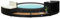 Hommdiy Whirlpool-Einfassung Schwarz Poly Rattan und Massivholz Akazie, pool-3