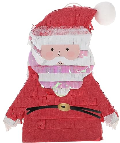 Abaodam Weihnachts-Pinatas Weihnachtsmann-Pinatas Mit Süßigkeiten Gefülltes Spielzeug Weihnachtsbaumschmuck Weihnachtsfeiergeschenke Weihnachtsmann-Dekoration