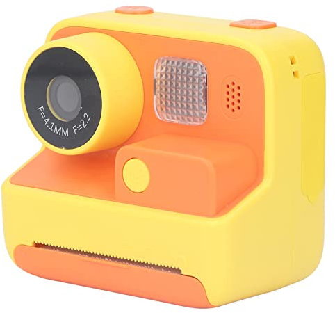 gernie Digitale Sofortbildkamera, Kinderkamera, Sofortdruck-48-Megapixel-Digitalkamera mit 2 Fotopapieren,Vorne und Hinten Dual-Objektiv-Selfie-Videokamera, (ohne Kamera)