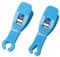 Kapmore Portable Ear Piercing Jewelry Safety Clamps, 2 Pairs Disposable Triangle and Round Plastic Body Piercing Tools