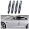 4Piezas Protector Puertas Coche,Protector Parachoques Coche Anticolisión Protector Lateral Coche Antiarañazos,Accesorios Coche Universales Protector de Puertas de Coche/SUV (Negro)