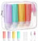 OSDUE 7 Stück Silikon Reiseflaschen Set, Reiseflaschen zum Befüllen Set Travel Bottles für Shampoo, Lotion, Spülung, Duschgel, Reise Shampoo Behälter BPA-frei Praktisches Reiseflaschen Set (100ML)