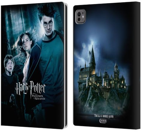 Head Case Designs sous Licence Officielle Harry Potter Ron, Harry & Hermione Poster 2 Prisoner of Azkaban IV Étui Portefeuille en Cuir Compatible avec Apple iPad Pro 11 M4/M5 2024/2025