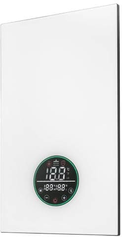 TSLVTA 220-240V 9KW Tankless Water Heater Electric Water Heater Adjustable Temperature Instant Hot Water Heater for Kitchen Bathroom Counter Cabinets and Sinks