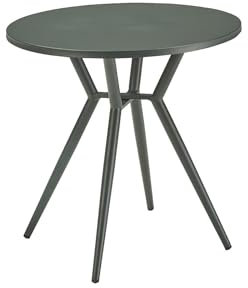 Liadomo Beistelltisch Outdoor Lesina - Gartentisch rund - Balkontisch - 80 cm - Aluminium anthrazit - wetterfest