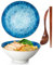 Bol à ramen, bol à ramen, bol japonais en céramique, bol à ramen, bol à ramen avec cuillère, baguettes, bols à soupe 1200 ml, bols à ramen, bols à céréales, saladiers