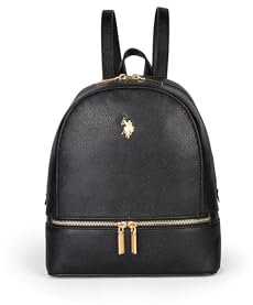 U.S.POLO ASSN. - Rucksack aus polyurethan, schwarz (24 X 12 X 26 cm)