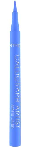 Catrice Calligraph Artist Matte Liner 020 Ocean Flirt, matter Eyeliner, langanhaltend, blau, vegan, 1,1 ml (Packung mit 2)