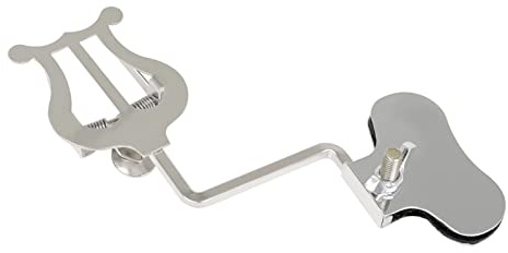POENVFPO Tragbarer Notenständer Zum Anklemmen, Eisenblechhalter mit Feder für Blasinstrumente, Kompatibel mit Blaskapellen, 14 X 2 X 4,6 Cm, 65 G