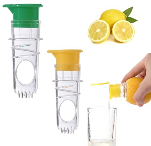 WERIGONI Set di due Pezzi per Spremi Limone manuale e Spremiagrumi,Spremiagrumi a Spirale Versatore di Limone