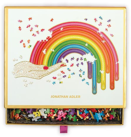 Jonathan Adler Rainbow Hand 750 Piece Shaped Puzzle