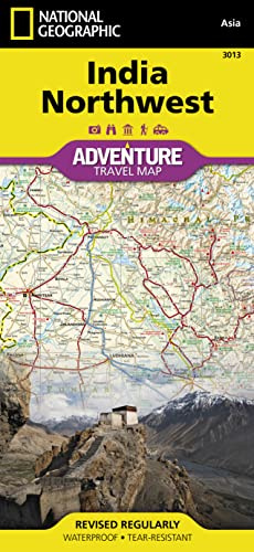 India Northwest Map: Travel Maps International Adventure Map (National Geographic Adventure Map)