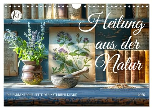 Heilung aus der Natur (Wandkalender 2026 DIN A4 quer), CALVENDO Monatskalender: Entdecken Sie die Heilkraft der Natur in Verbindung mit der Schönheit der Stillleben (CALVENDO Gesundheit)