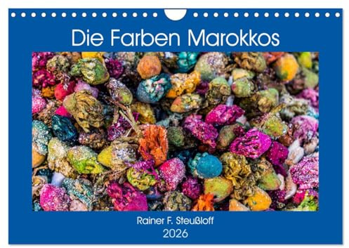 Die Farben Marokkos (Wandkalender 2026 DIN A4 quer), CALVENDO Monatskalender: Leuchtende Farben zwischen Atlasgebirge und Atlantik (CALVENDO Orte)