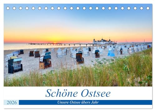 Schöne Ostsee - Impressionen übers Jahr (Tischkalender 2026 DIN A5 quer), CALVENDO Monatskalender: Im Eis, im Sturm oder im Sonnenaufgang - wunderschöne Ostseebilder. (CALVENDO Natur)