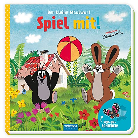 Trötsch Der kleine Maulwurf Spiel mit Pappenbuch mit Pop-up-Schiebern: Entdeckerbuch Beschäftigungsbuch Spielbuch