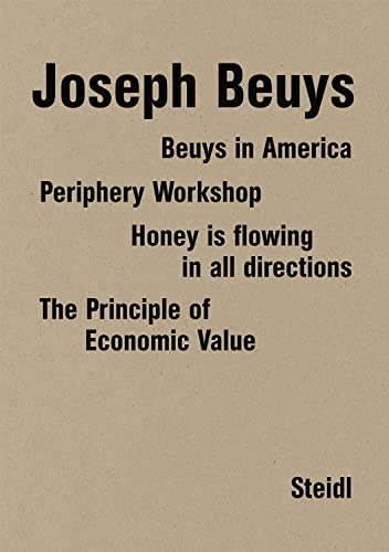 Four Books in a Box: Beuys in America, Das Wirtschaftswertprinzip, Periphery Workshop, Honey is flowing in all directions