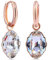 Rosegold Creolen mit Swarovski Kristalle 925 Ohrringe Rosegold NOBEL SCHMUCK