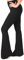SATINA Flared Womens Leggings - Buttery Soft High Waisted Flare Leggings Women - Palazzo Pants for Women Black