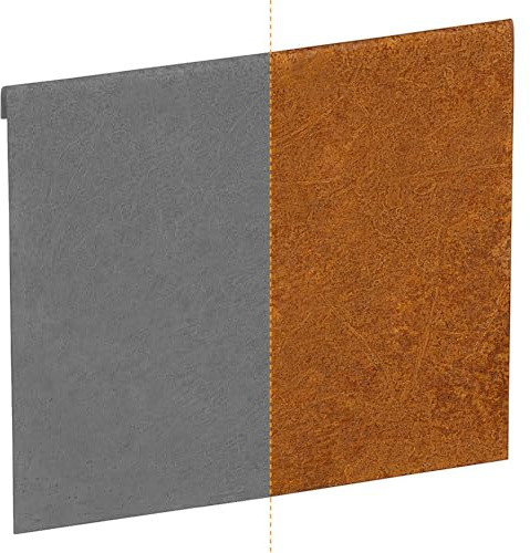 IRKA Verbinder für Rasenkantenband Cortenstahl H15 cm | 1 mm stark, lückenlose Beeteinfassung