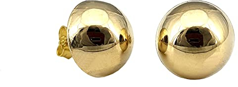 Ohrstecker Halbkugel 333 Gold 12 mm Durchmesser Stecker Ohrringe Kugel 8 Karat