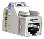 Schneider AAK408C1219 Actassi S-One connecteur RJ45 catégorie 6 blindé