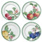 Villeroy & Boch French Garden Modern Fruits Set da 4 Piatti Pianni, Porcellana Premium, Bianco/Multicolore, 26 cm