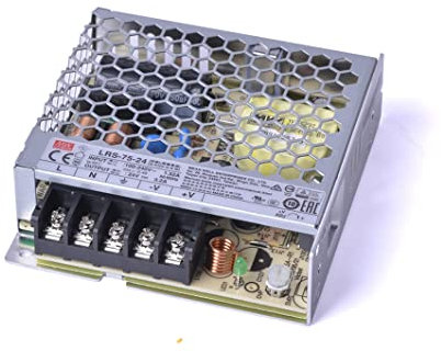 KingLed – MeanWell Fuente de alimentación Meanwell Modelo LRS-75-24 75W 24V Transformador Switching Mean Well NO resistente al agua IP20 para Tiras LED – cód.1993