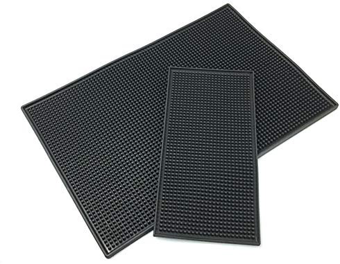 Fitwish Ototon Tapis de Bar Service en Caoutchouc Antidérapant Résistant à la Chaleur Imperméable Dessous de Verre pour Boisson Cocktail Bière Café Hôtels Cuisine (30x45cm)
