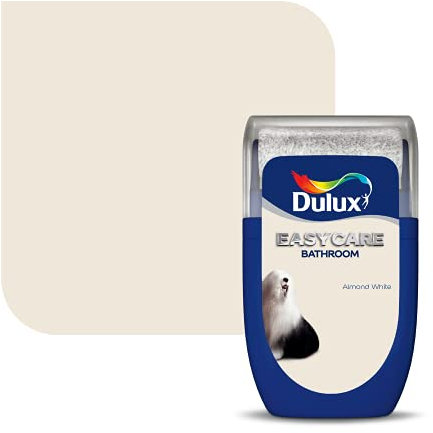 Dulux Easycare Bathroom Tester Paint, Almond White, 30 ml