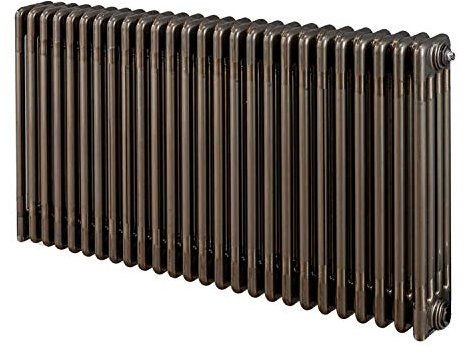 Korona Bare Metal Lacquered Horizontal 4 Column Radiator - 1239mm (w) x 600mm (h)