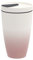 Villeroy & Boch To Go Becher S powder, 2-teilig, 290 ml, Premium Porzellan/Silikon, Weiß/Rosa, 1 Stück (1er Pack)