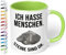 True Statements Ich hasse Menschen Steine sind ok - Kaffeetasse mit lustigem Spruch - beidseitig bedruckt - spülmaschinenfest Innen Hellgruen