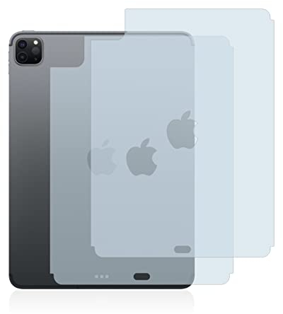 BROTECT (2 Stück Schutzfolie für Apple iPad Pro 11 WiFi 2021 (Rückseite, 3. Gen.) Displayschutz Folie Ultra-Klar