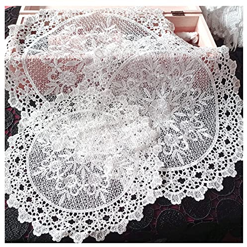 Egurs 3 Stücke Weiß Runde Spitze Deckchen Häkeln Handgemacht Spitze Untersetzer Tischset Rustikal Tisch Deckchen Dekor Häkeldeckchen für Küche Party Hochzeit Geschirr Dreamcatcher 25/30/35cm lila