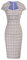 GRACE KARIN Robe Moulante Vintage à Manches Longues pour Femme - Crayon et péplum, Violet (Carreaux), L