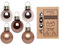 Inge-glas Weihnachtskugeln Glas 2cm x 25 Stück in Kartonbox Christbaumkugeln Set braun beige Elegant Lounge, Braun,gold,gräulich