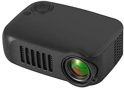 A2000 Mini Portable Mobile Phone Projektor Smart Mini Projektor HD 1080P Household Children Home Theater Projektor (Size : Black and White Classic) (Cool All Black)