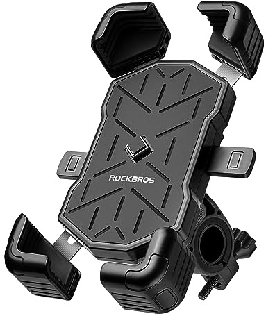 ROCKBROS Bike Phone Holder, Quick Release Handlebar Mount 360° Rotation