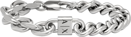 Armani Exchange Herren-Gliederarmband Edelstahl, AXG0114040