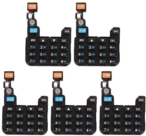 5 Stücke UV-5R Walkie Talkie Numerische Tastatur Tastatur für UV-5R UV-5RA UV-5RC UV-5RE UV-5RX3 BF F8HP und Andere Funkgeräte