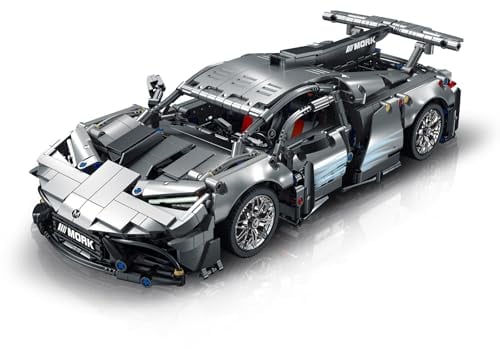AKOGD Auto Bausteine Bausatz für AMG, 1391 Teile Modellauto Bausatz, Rennwagen Modell Bauset Klemmbausteine Baukonstruktions Set für Erwachsene und Kinder