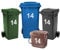 Rubigo 4 x Bin Numbers for Wheelie Bins, 0-99, 17.5cm Dustbin Stickers, Easy Application Stick On Number Stickers - Weatherproof Self Adhesive Vinyl (14)