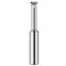 HRC65 hochharter Wolframstahl-Einzelzahn-Gewindefräser, CNC-Legierungsfräser, Schaftdurchmesser 4 mm, Länge 50 mm (Color : For aluminum, Size : M5*0.8)