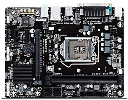 Placa Base la computadora Placa Base De La Computadora Fit For GIGABYTE H110M-DS2 DDR3 Placa Base H110M-DS2 Slot LGA 1151 DDR3 USB3.0 SATA3 PCI-E3.0