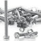 SWTYExt 15 Set Tornillos Acero Inoxidable M8 x 70 mm Pernos y Tuerca Hexagonal DIN 933/ISO 4017 Tornillería Inox A2 V2A Tornillos con Tuerca Rosca Completa Juegos de Tornillos Hexagonales