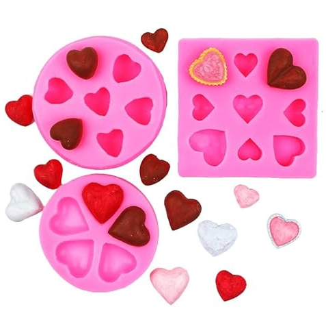 fondant formen 3 Stücke Liebe Fondant Torte Dekoration Schokoladenform Gips Aromatherapie Ton Ton Tropfen Kleber Liebesform