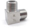 SQING Haute pression 1/8 1/4 3/8 1/2 3/4 1 BSP NPT femelle mâle coude Angle 90 degrés coupleur 304 en acier inoxydable raccord de tuyau eau gaz (Color : Male To Male, Size : BSP_1/4)